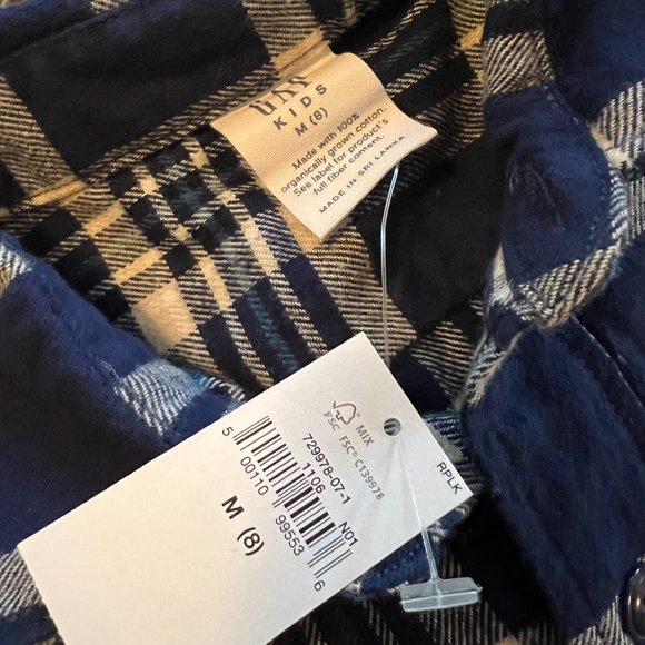 2 Gap Kids Long Sleeve Button Up Flannel Shirts - NWT! - Picture 8 of 13